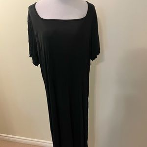 Maxi dress with back slit, Made in Italy
